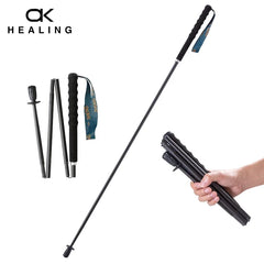 110g Ultra Light Weight Trekking Poles Folding Hiking Sticks Portable Carbon Fiber Collapsible Nordic Walking Cane Sticks Bags