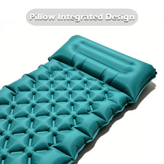 2026!Thicken Camping Mat Inflatable Mattress Sleeping Bed Tent Moisture-Proof Built-in Foot Pump Sleeping Pad with Pillow